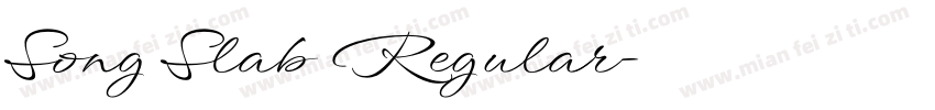 Song Slab Regular字体转换